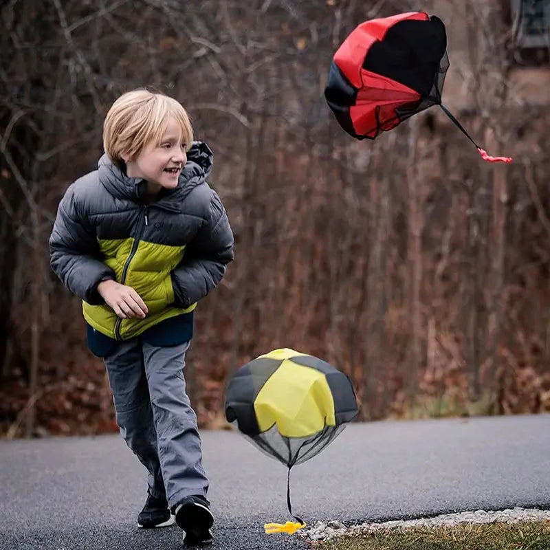 Tangle Free Parachute Toys For Kids Outdoor Flying Parachute Gift For Boys And Girls Easter Basket Stuffers