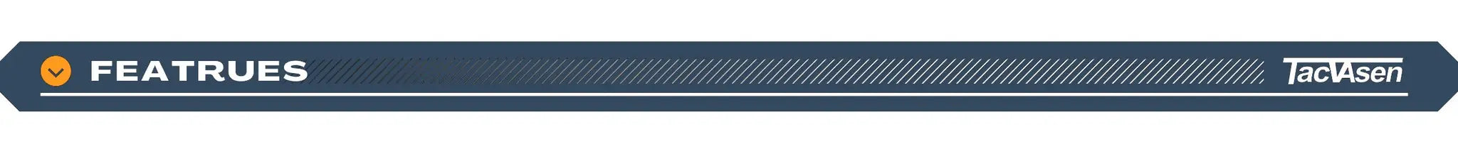 TacVasen features banner in blue with diagonal stripes and TacVasen logo.