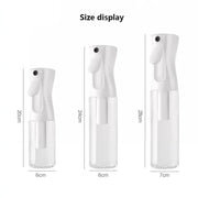 High Pressure Spray Bottle 200ml 300ml 500ml Refillable Continuous Mist Watering Sprayer for Salon and Barbershop
