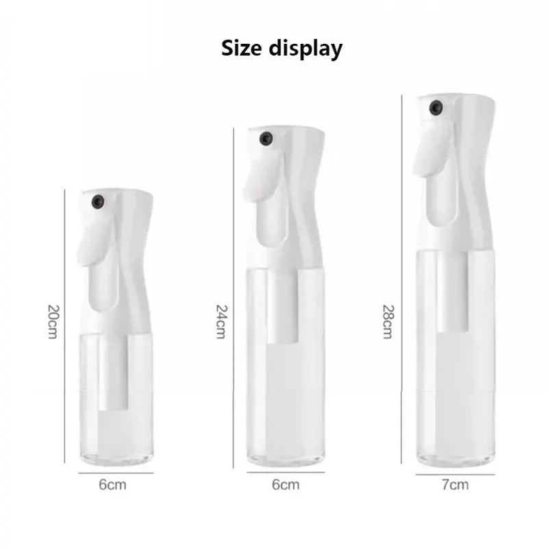 High Pressure Spray Bottle 200ml 300ml 500ml Refillable Continuous Mist Watering Sprayer for Salon and Barbershop