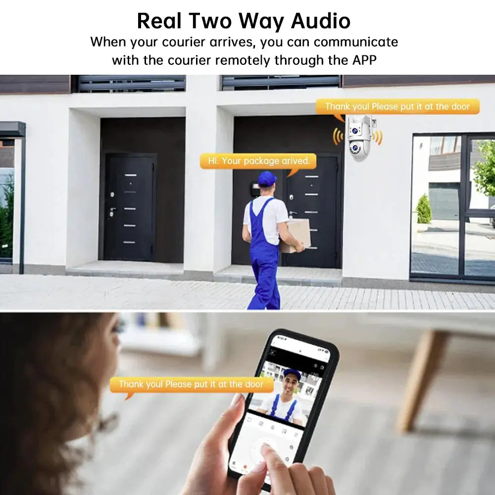 Jooan 4K 8MP WiFi PTZ Outdoor Security Camera with 5X Zoom and AI Tracking by Simples Market