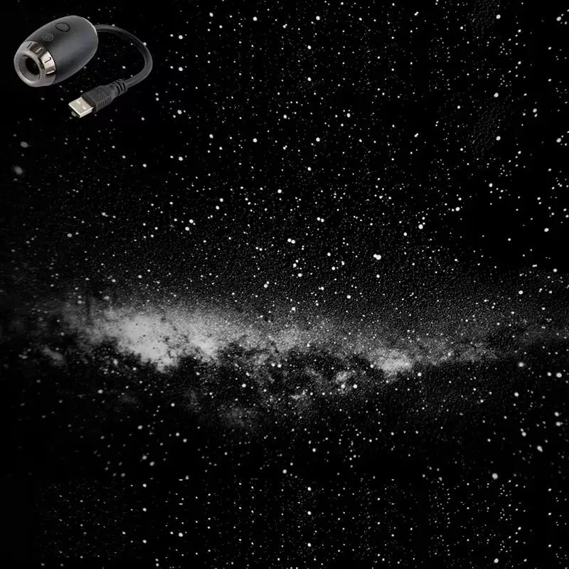 USB Car Atmosphere Projector Light Starry Sky Saturn Galaxy Ambience