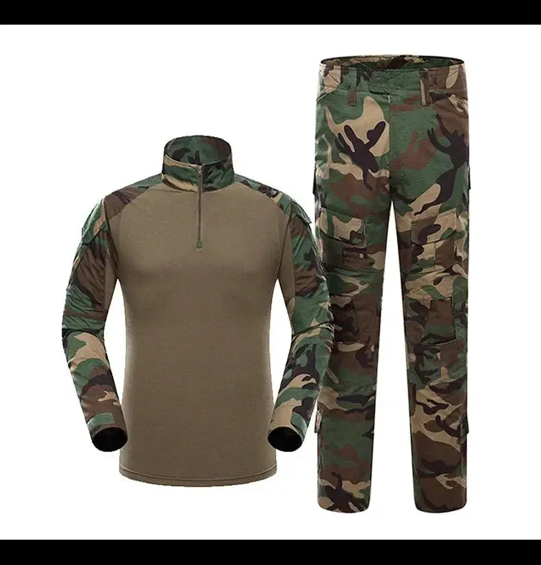 Men Tactical Uniform Camouflage Suit Set For Outdoor Hunting Airsoft Paintball Training Shirts And Pants