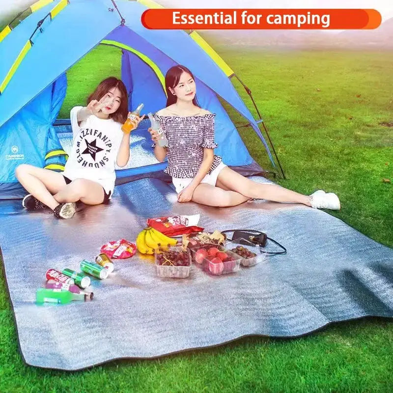 Aluminum Foil Moisture-Proof Pad Outdoor Camping Waterproof Tent Footprint Portable Picnic Mat Lightweight Sleeping Pad