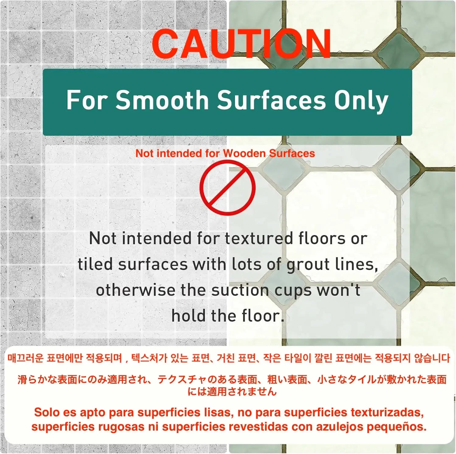 Simples Market PVC non-slip bath mat with suction cups and drain holes, 15×27.6in