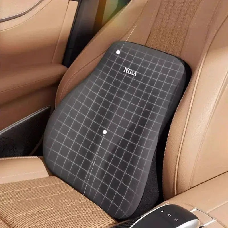 DriveEase Memory Foam Car Cushion Set Ergonomic Headrest And Lumbar Support For Enhanced Driving Comfort
