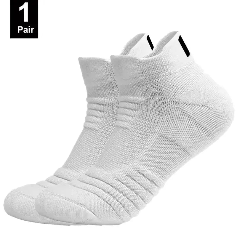 Anti Slip Football Socks For Men Cotton Breathable Odor Control Short Tube Crew Socks Size 39 45 Soccer And Basketball