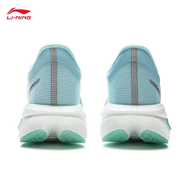 LI-NING FEIDIAN 5 CHALLENGER men's running shoes pair, light blue mesh with mint green outsole