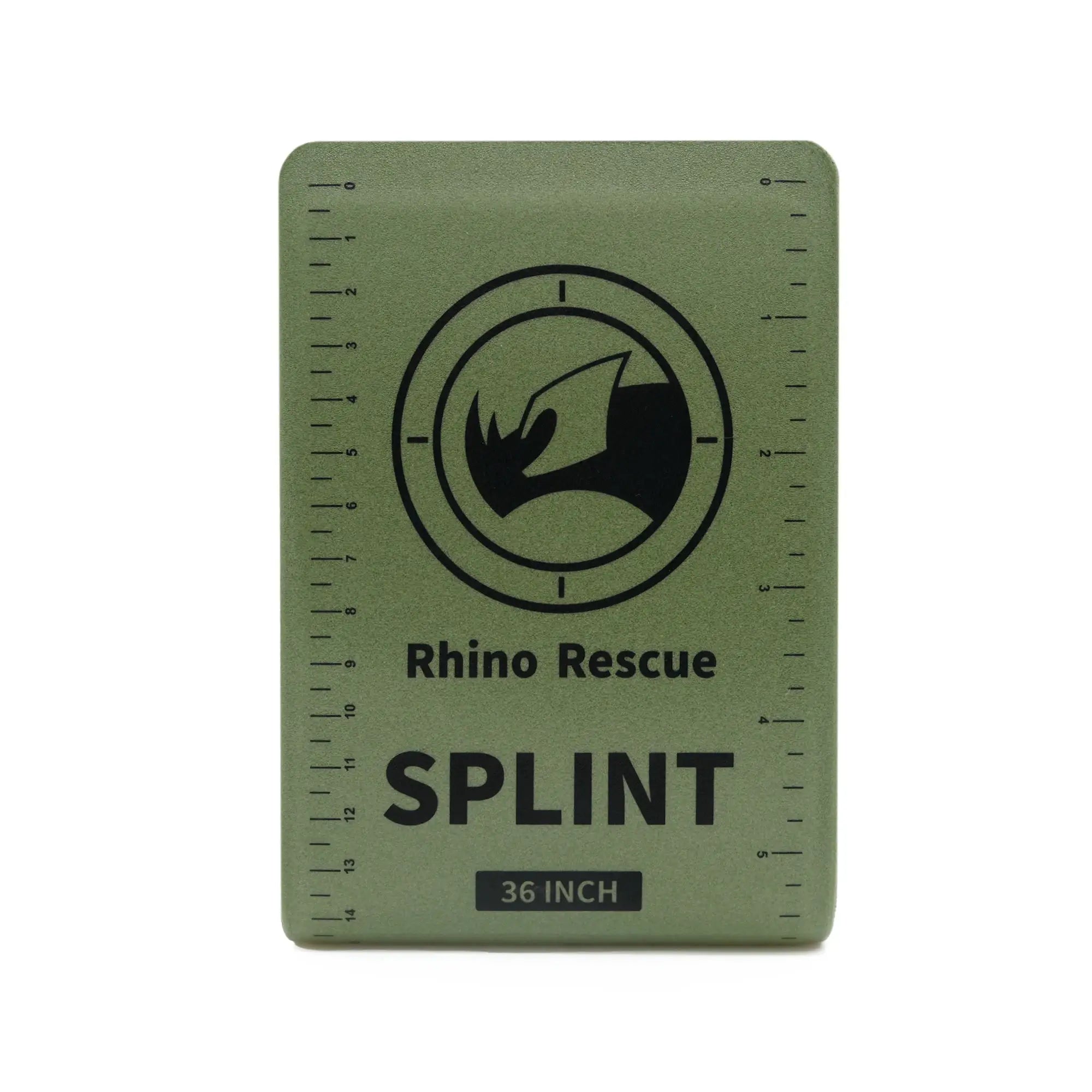 Rhino Rescue First Aid Splint 36 Inch By 4.3 Inch Green Gray For Camping Hiking Bone Stabilization Emergency Kit