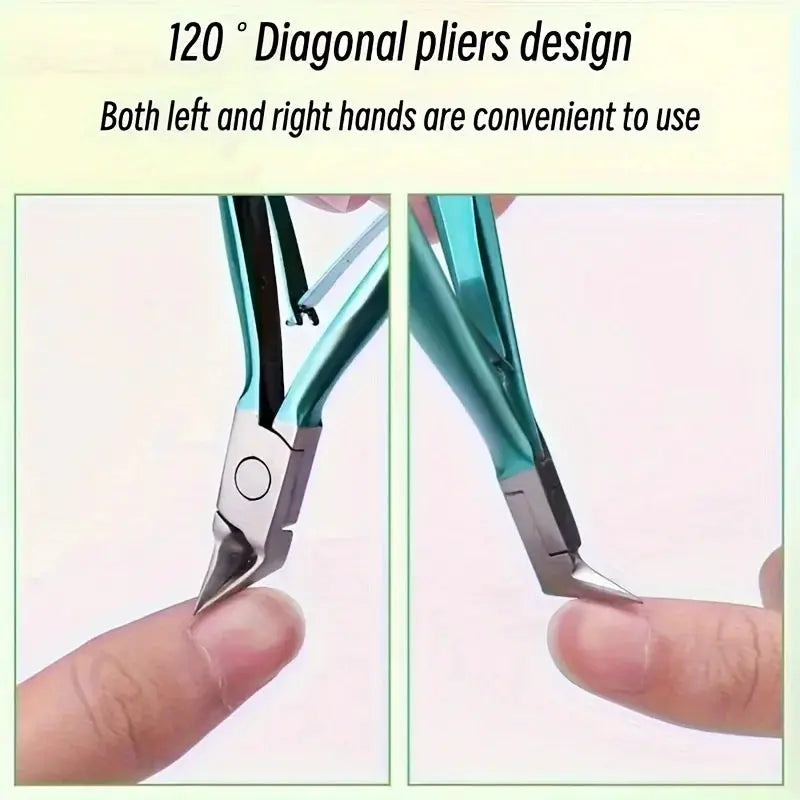 SilverCare Ingrown Toenail Clippers With Straight Blade Stainless Steel For Thick Nails And Seniors