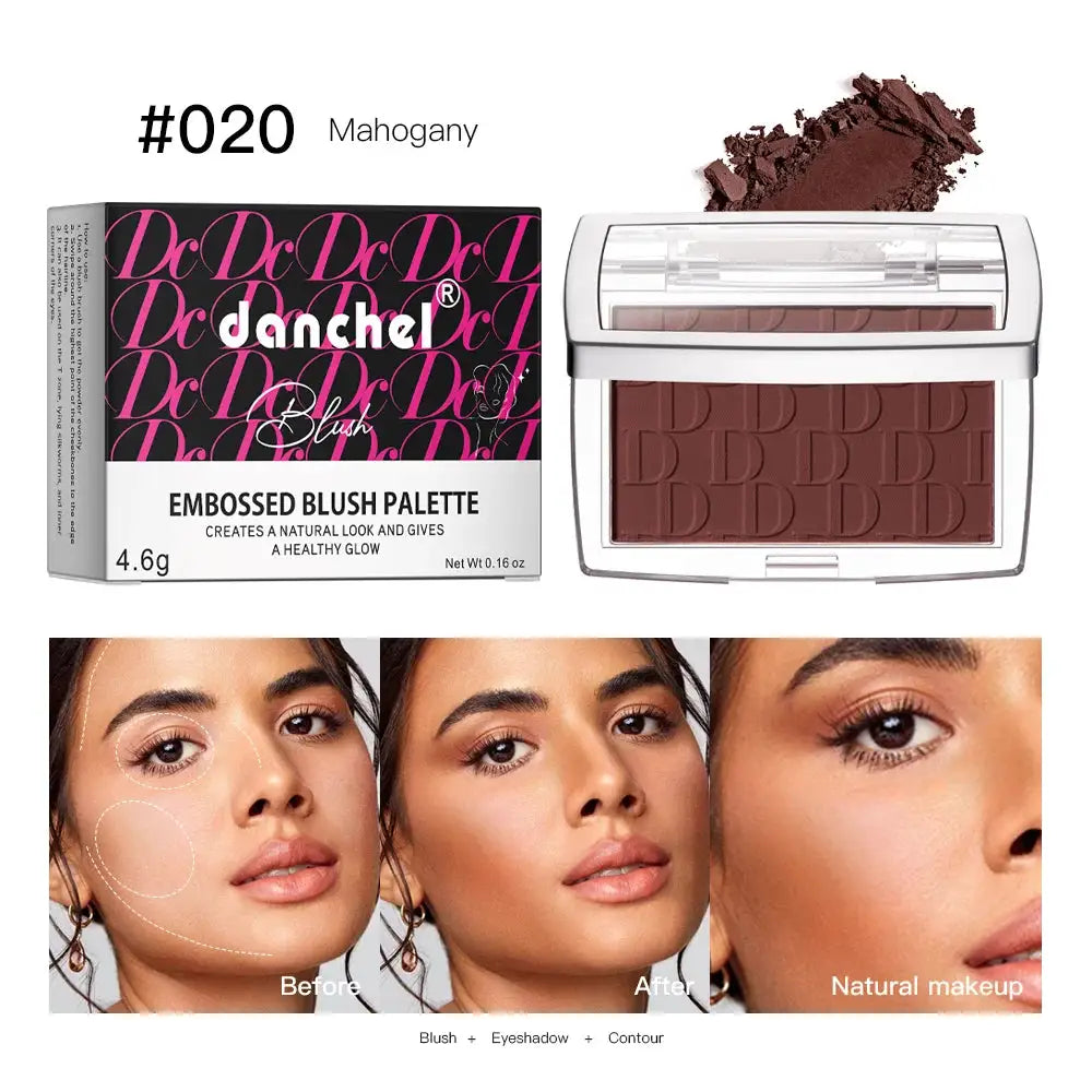 Brand Face Matte Blush Palette Natural Rosy Tint For Brightening And Contouring Finish