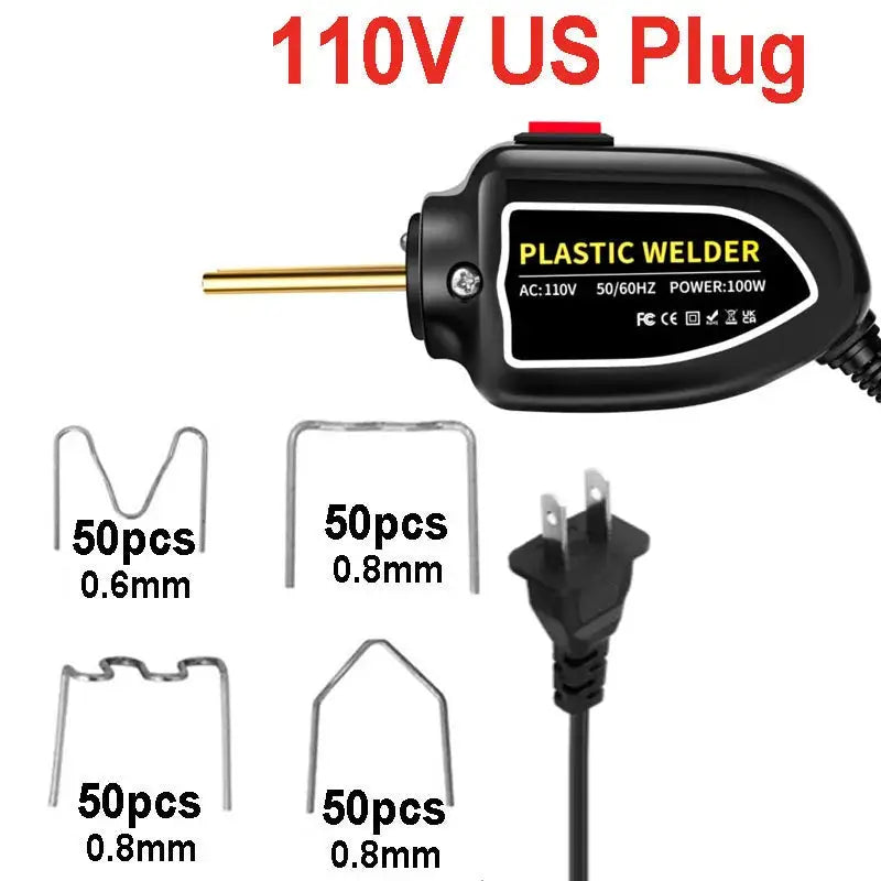 100W Plastic Welding Machine Plastic Welder Gun Bumper Repair Kit With 200Pcs Hot Staples For Car Bumper Tools