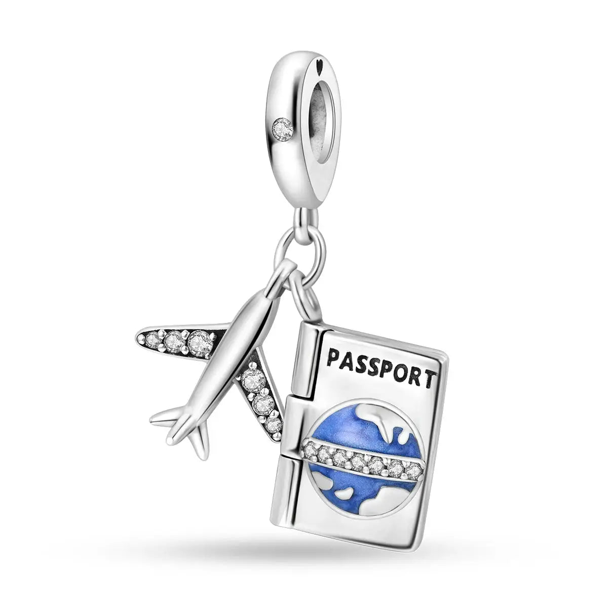 Travel Charm 925 Silver Plane Pendant Eiffel Tower Bead Charm For Bracelet Women Fashion Jewelry