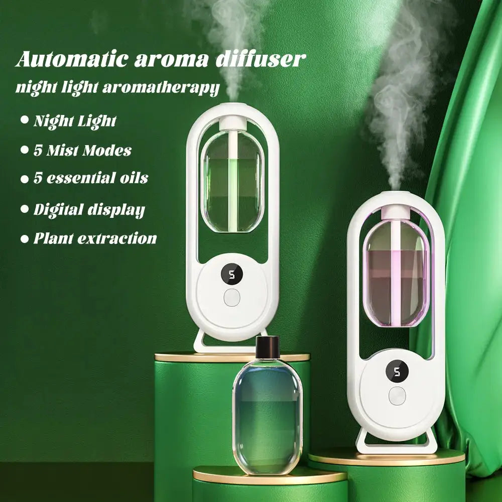 Rechargeable Portable Aroma Diffuser For Essential Oils Aromatherapy With Timed Spray Modes Odor Elimination