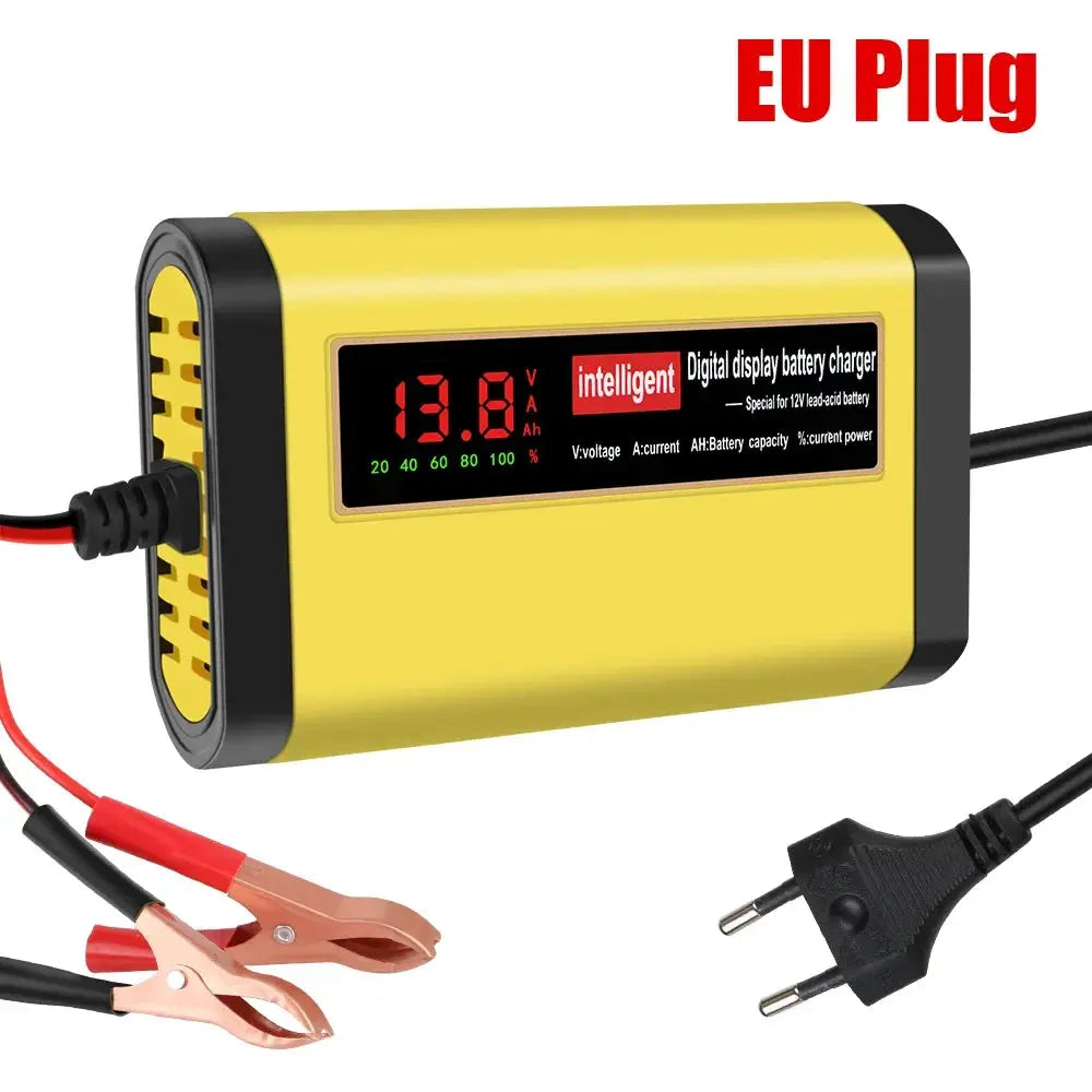 VoltEdge 3 Stage 12V Lead Acid AGM GEL Battery Charger For Cars Intelligent Digital Control Safe Stable Charging