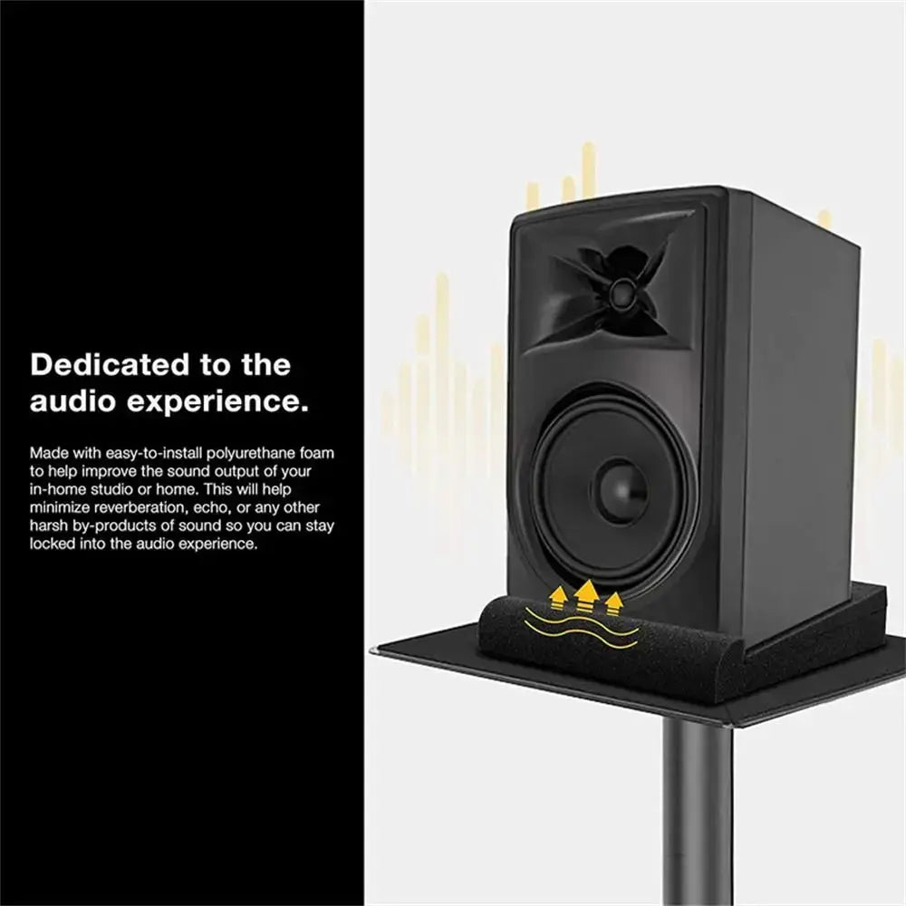 AuroraSound Studio Monitor Acoustic Foam Isolator Pads Anti Shock Design Reducing Vibrations and Echoes for Clear Audio