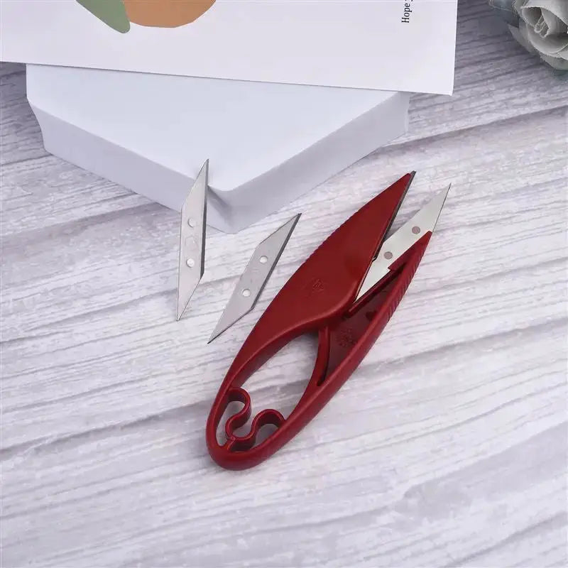 Stainless Steel Yarn Shears Cutting Scissors For Sewing Embroidery Cross Stitch Fabric U Thread Scissors