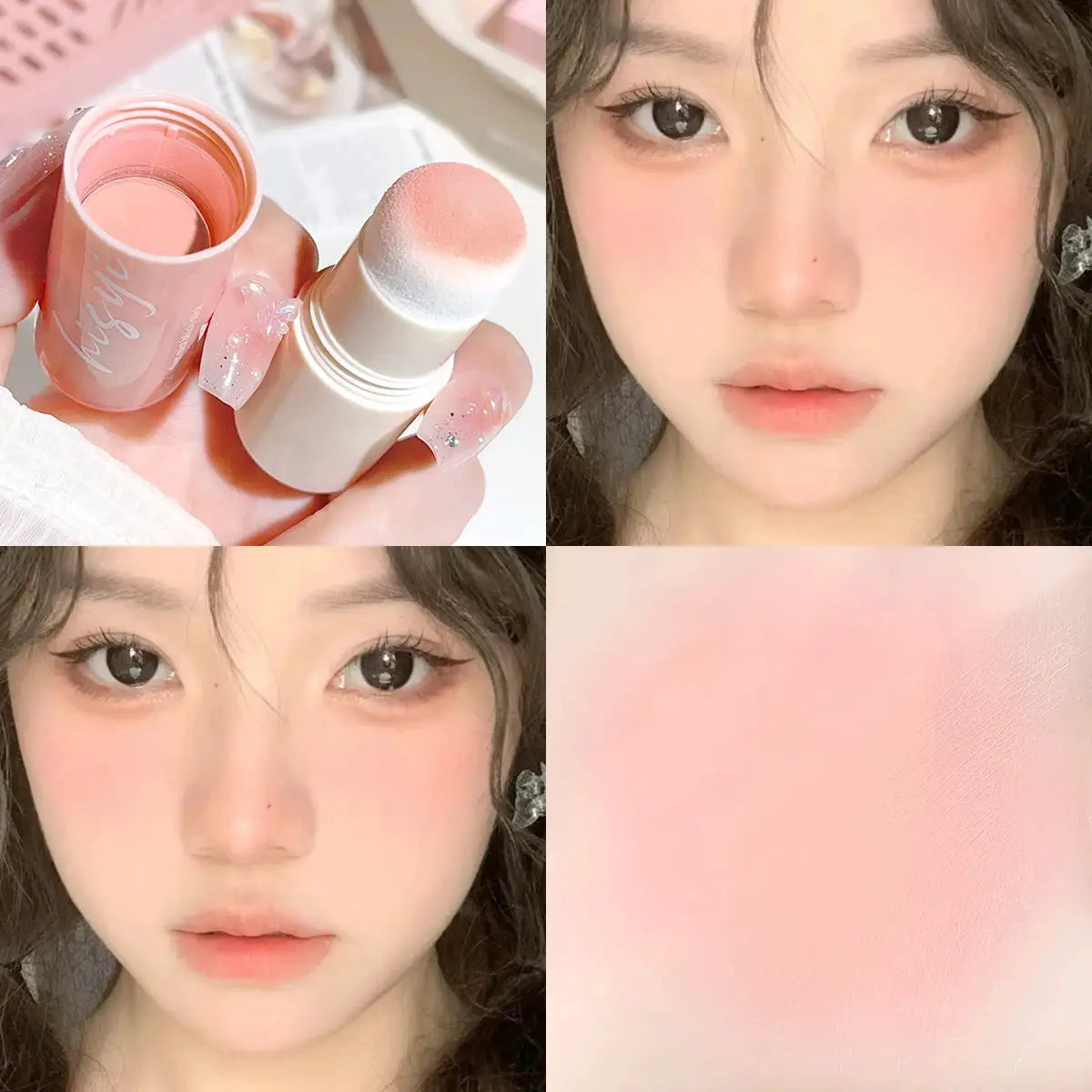 HISYI Yunrou Soft Fog Blush Stick Dual Use Lip And Cheek Tint Cloud Velvet Texture Brightening Finish