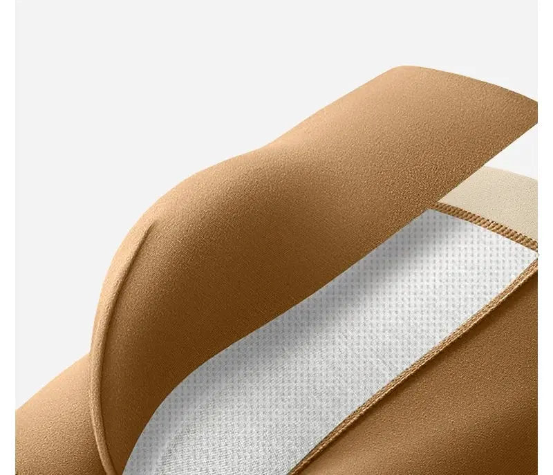 Simples Market men's cotton boxer shorts 3pc set, tan color with white breathable inner lining.