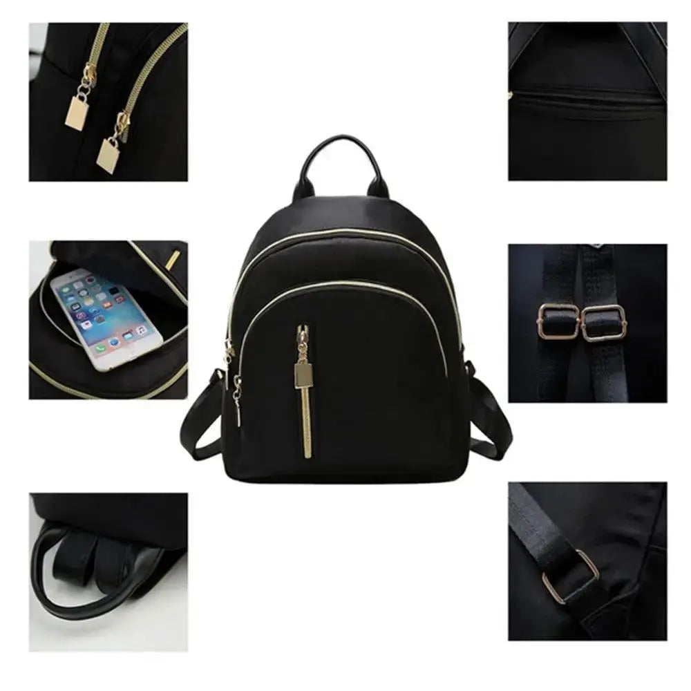 UrbanCarry Oxford Daypack Mini Backpack Durable Oxford Fabric With Adjustable Strap And Multiple Compartments