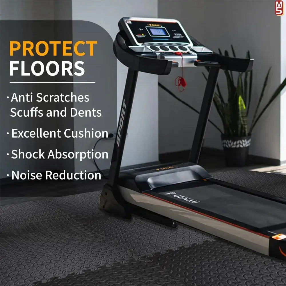 Massage Cushion EVA foam puzzle exercise mat on interlocking gym floor tiles with non-slip surface for home gym