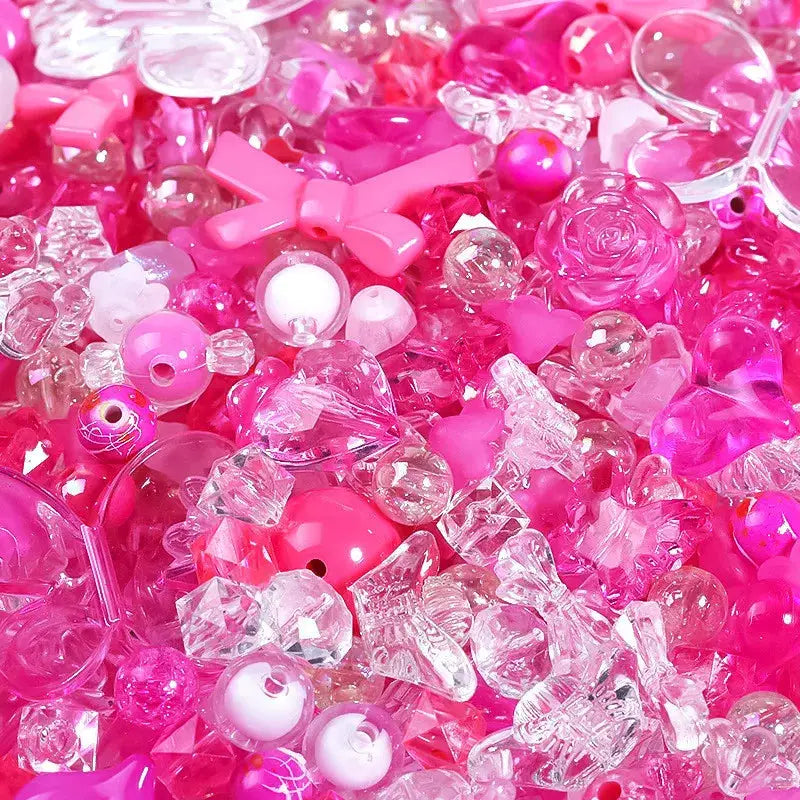 50g Mixed Color Acrylic Loose Beads Pack for DIY Jewelry Making Accessories for Bracelets and Necklaces