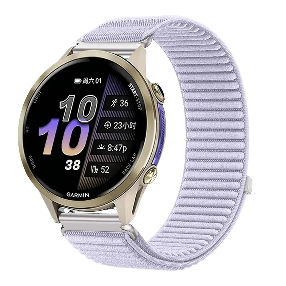 18mm 20mm 22mm Nylon Strap for Garmin Forerunner 970 965 955 570 165 265S/Active 6/5 Breathable Bracelet for Garmin Venu 4/3/3S