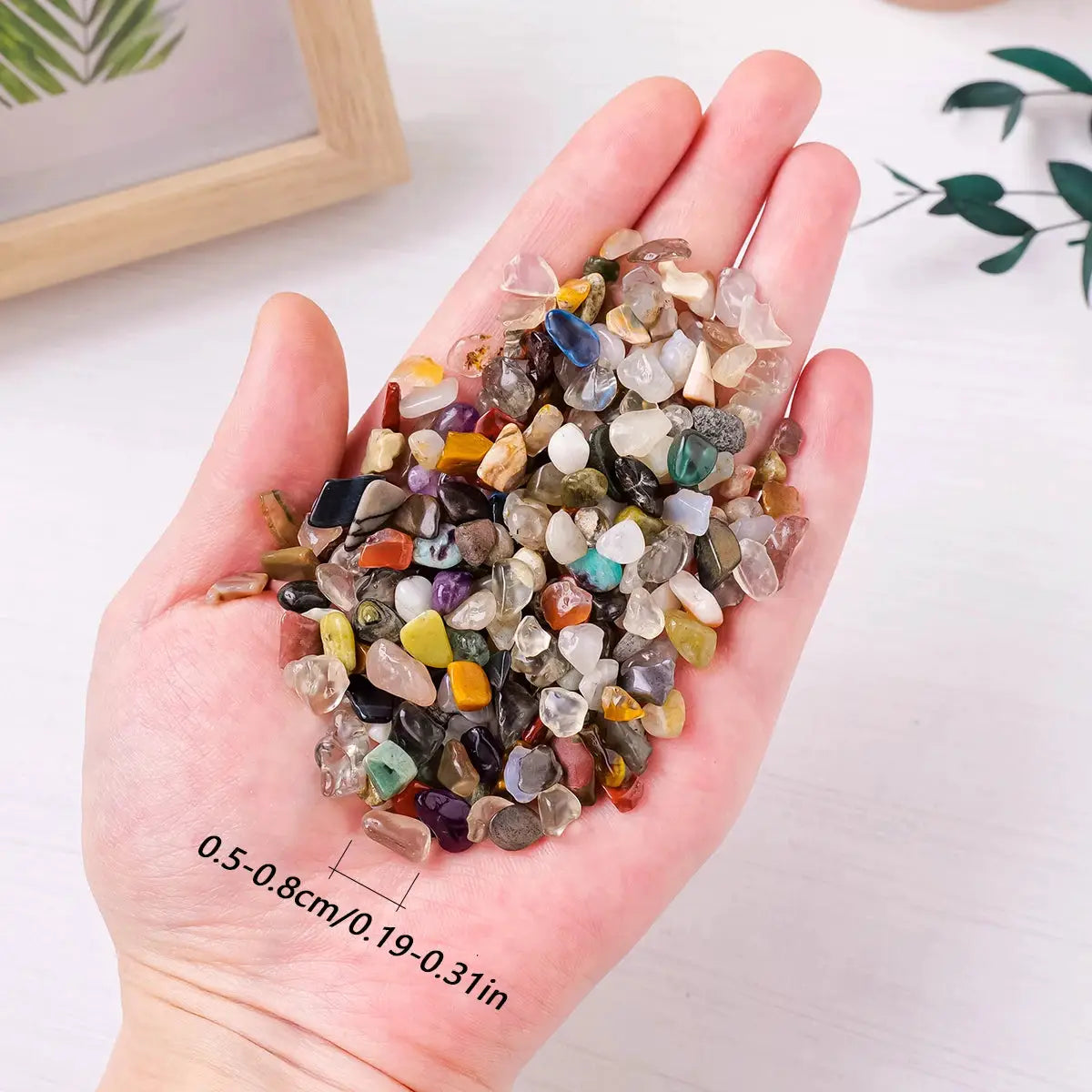100G Natural Stones Mixed Crystal Gravel Chips and Ore Minerals for Reiki Specimens and Aquarium Decoration