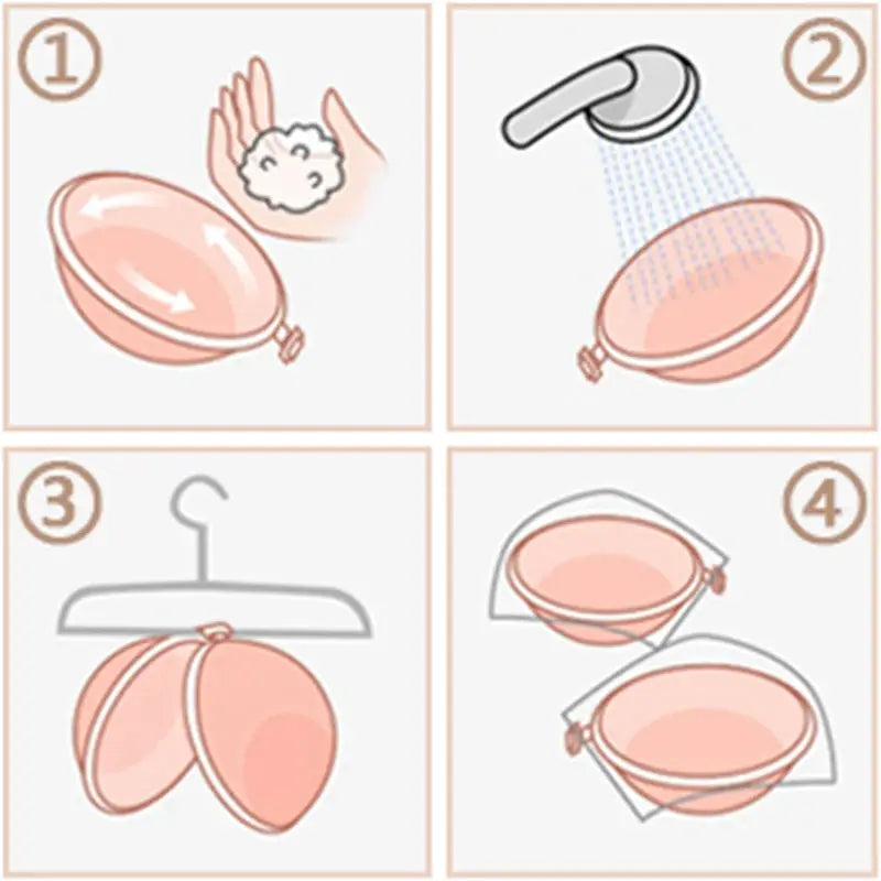 Simples Market Invisible Stick-On Lift Bra, strapless seamless pink push-up