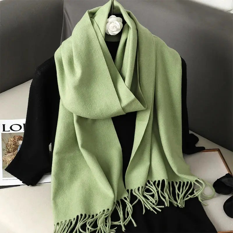 Brand 62 Womens Long Cashmere Blend Winter Scarf Hijab Shawl Wrap For Outdoor Warmth