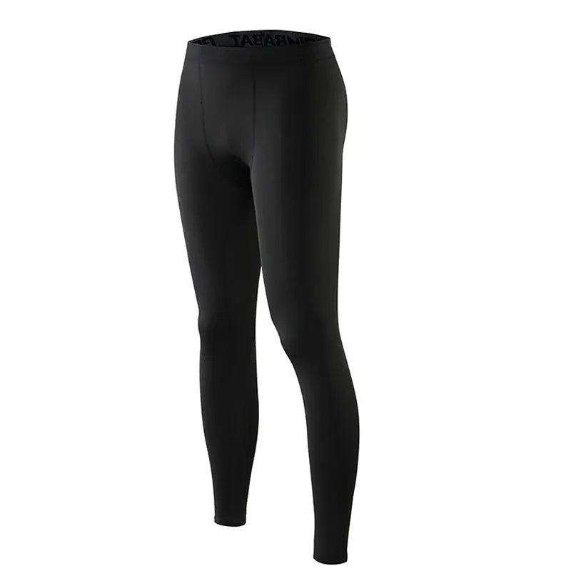 SONECHOKI men's compression leggings, black polyester dry-fit gym tights by Simples Market