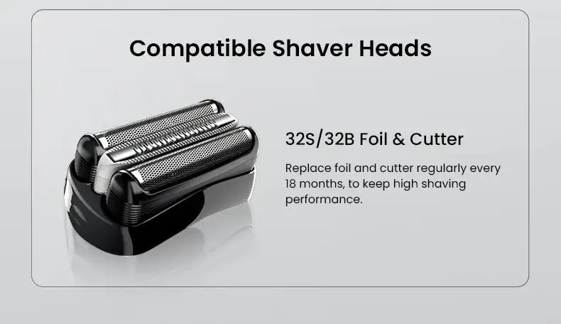 Compatible shaver heads 32S/32B foil & cutter for 3 Series ProSkin shavers