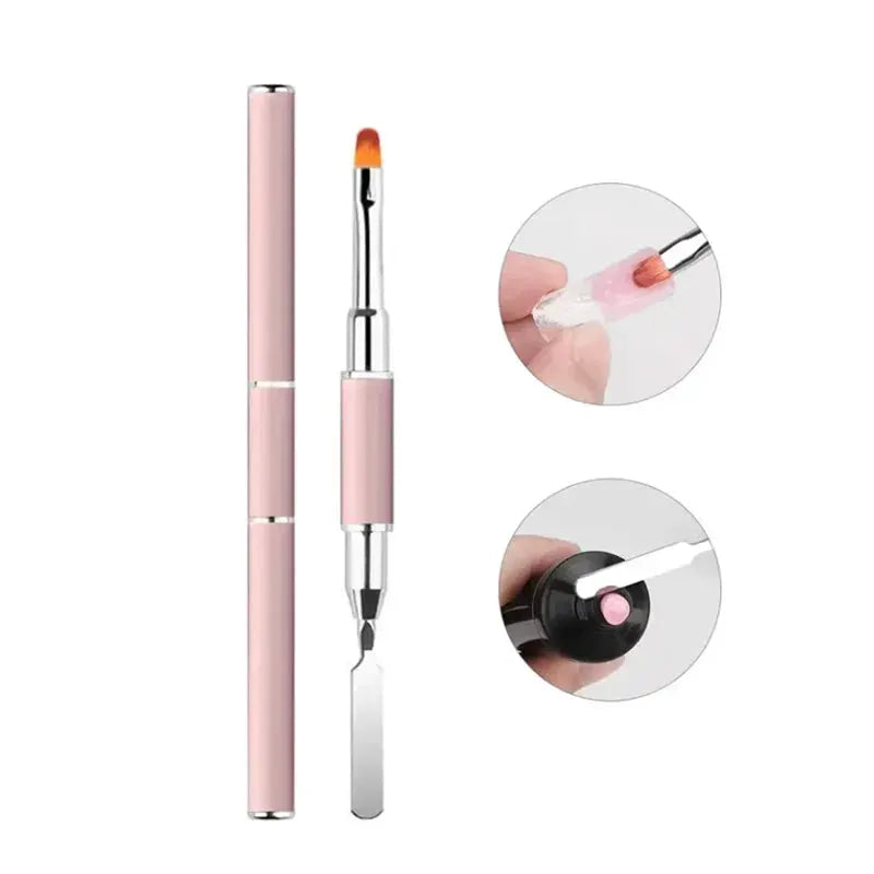 NailTech Gel Brush and Picker 2 In 1 Design Precision Tool for Acrylic Nails and Gel Applications