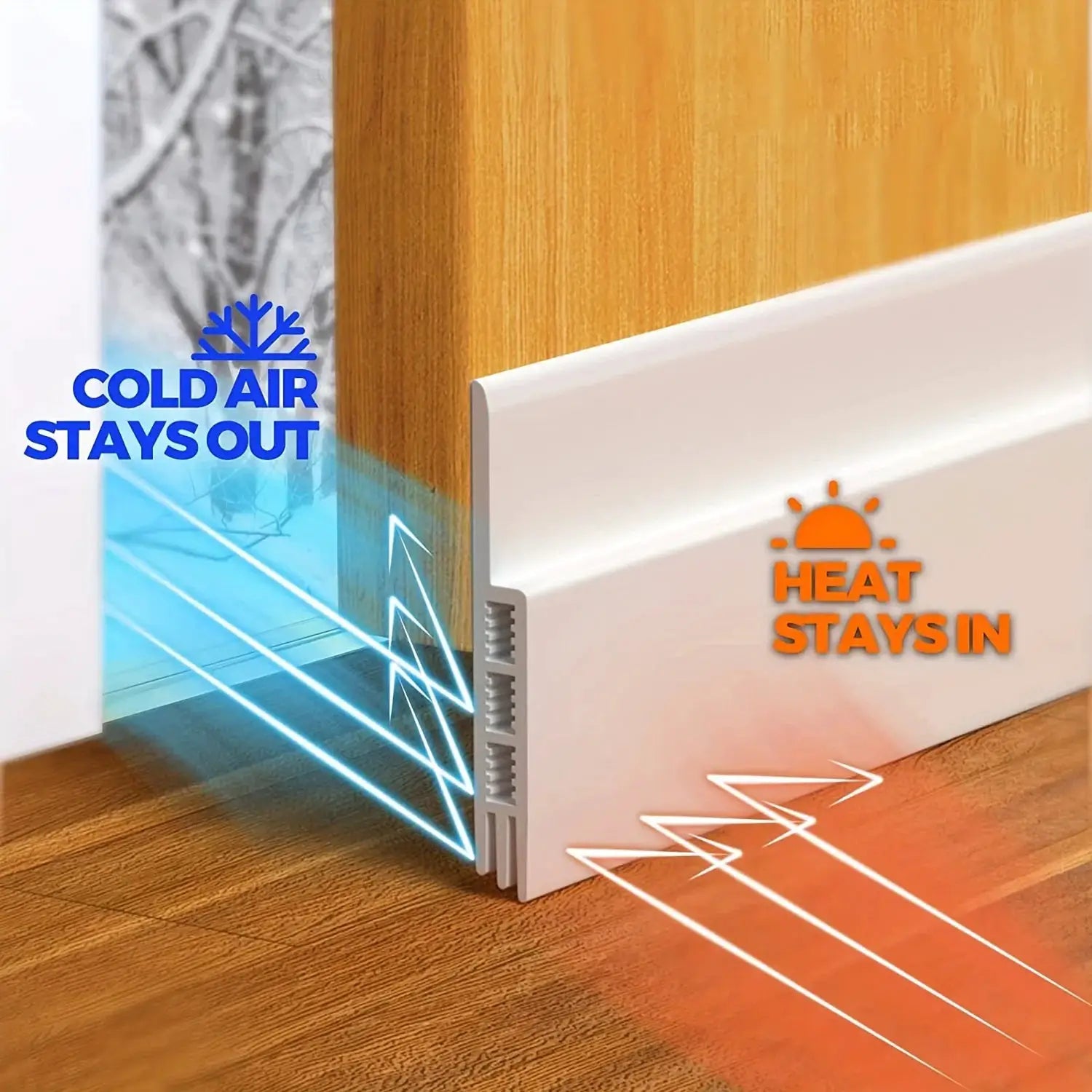 Self Adhesive Door Bottom Sealing Strip 1 Meter For Doors And Windows PVC Sound Insulation Windproof Draft Blocker
