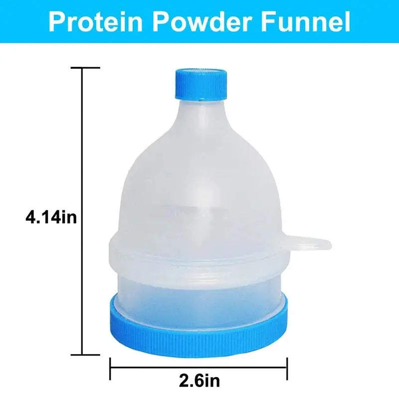 100ml 200ml Portable Mini Protein Powder Bottle With Keychain Funnel Medicine Box For Outdoor Sports
