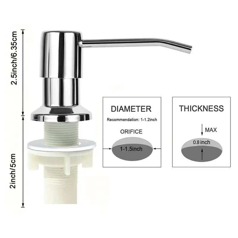 Under Sink Soap Dispenser Pump With Extension Tube Kit For Kitchen Sink Direct From Large Container No More Refills