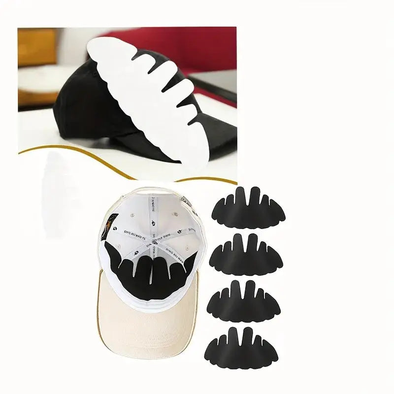 5 Pack Sweat Liner Pads For Baseball Caps And Hard Hats Absorbent Sweatband Inserts For Wide Brim Caps All Season Knit
