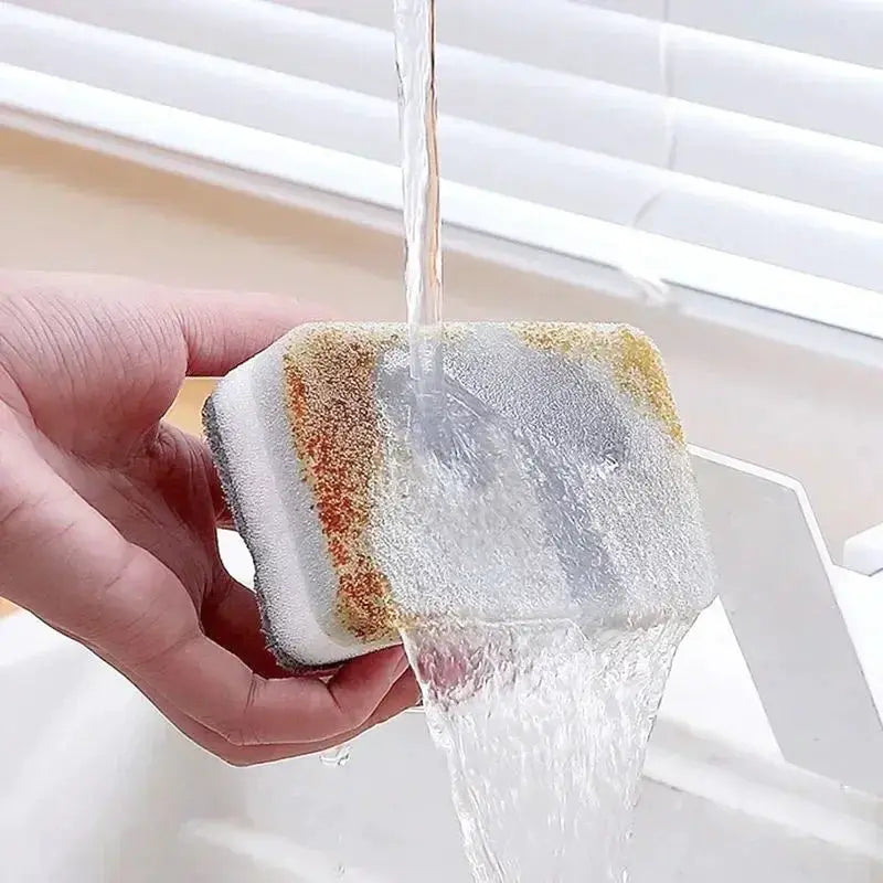 Magic Three Layer Cleaning Sponges Reusable Kitchen Scrubbing Pads For Pans Pots Dishes And Surfaces