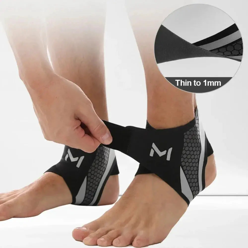 1 Piece Ankle Brace and Elastic Support for Men and Women, Ankle Compression Sleeve, Plantar Fasciitis Relief
