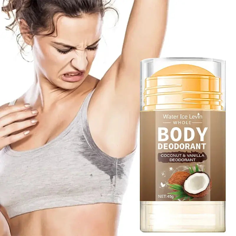 Simples Market Coconut Body Deodorant Stick, unisex and moisturizing with coconut & vanilla scent.