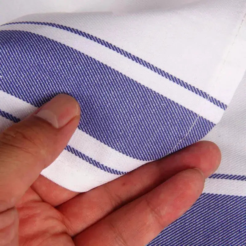 European kitchen towel placemat by Simples Market, thickened cotton with blue stripes