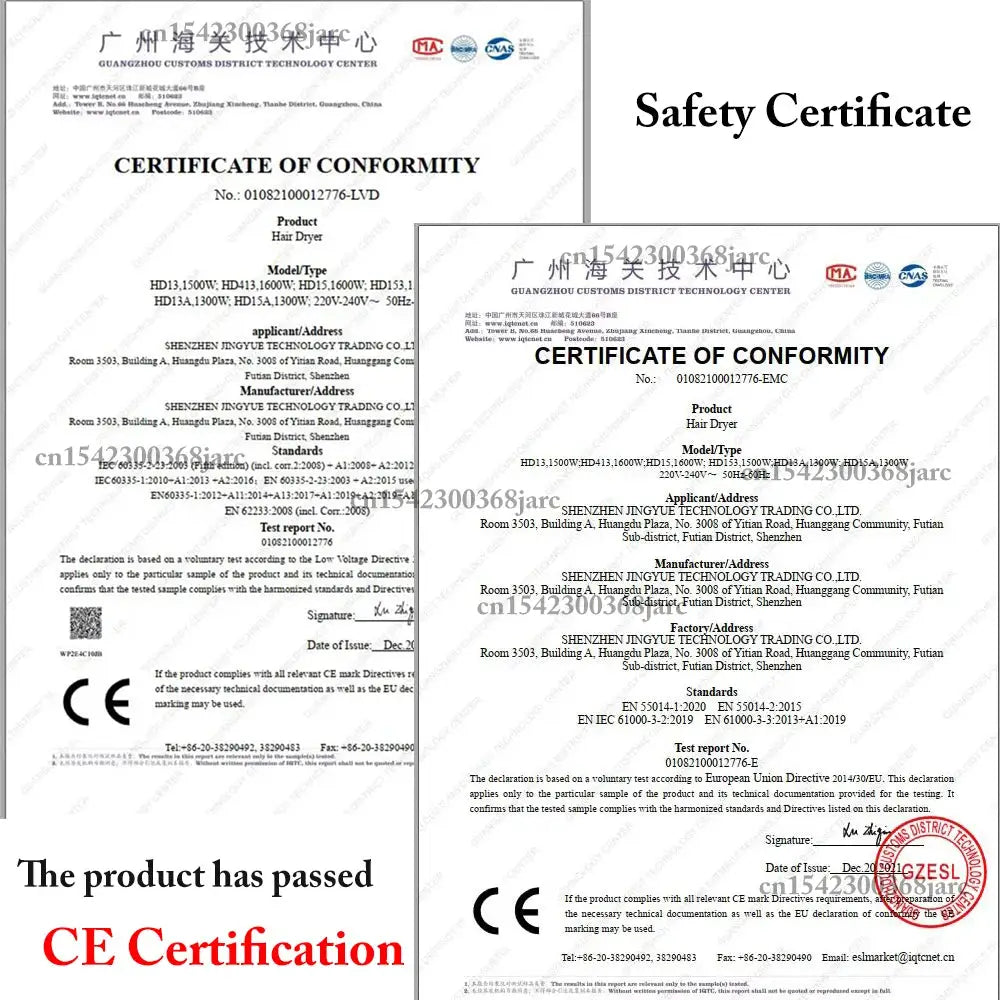 SenCiciMen X9 multi hair styler by Simples Market with CE certification documents