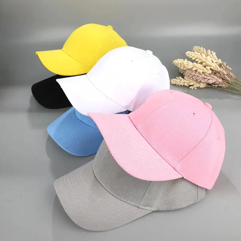 Summer Kids Baseball Cap Cotton Adjustable Unisex Sun Hat Snapback Hip Hop Style For Boys And Girls