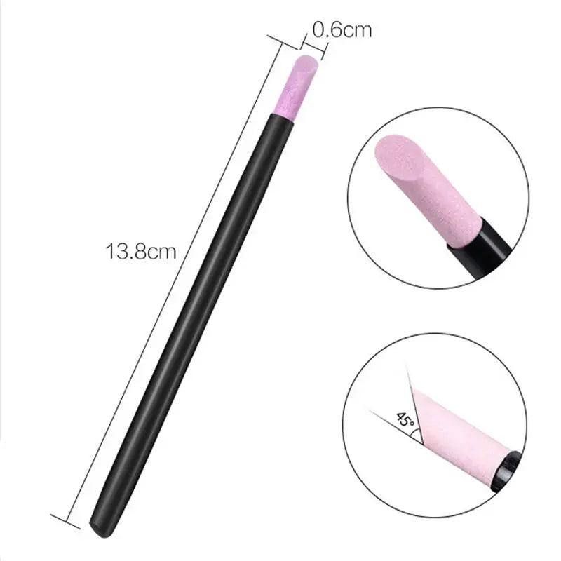 Quartz Grinding Pen Nail Art Set Cuticle Scissors Dead Skin Remover UV Gel Polish Removal Manicure Files Tools
