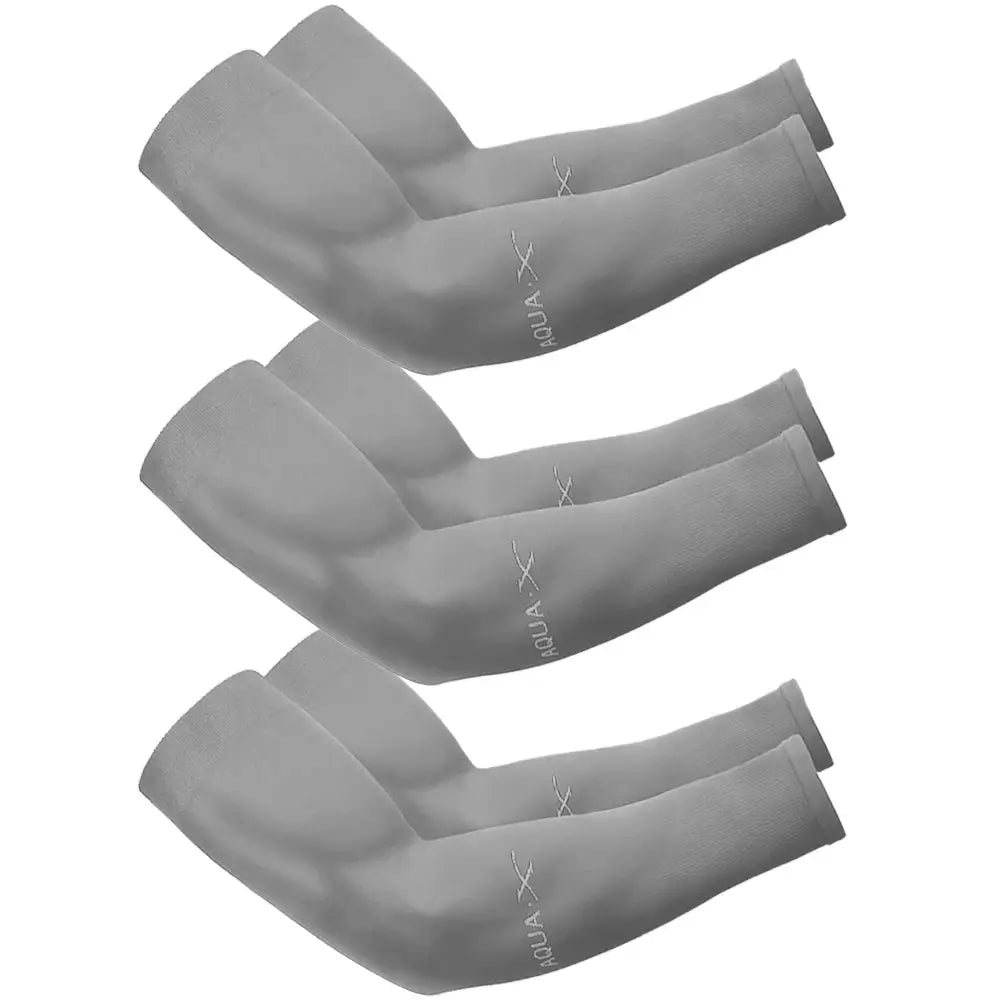 Set Of 3 Ice Silk Arm Sleeves Unisex Summer UV Protection For Outdoor Riding Driving Fishing