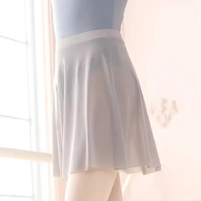 EleganceDance Women Soft Mesh Ballet Skirt Black Elastic Waistband Secure Fit Breathable Dance Wear