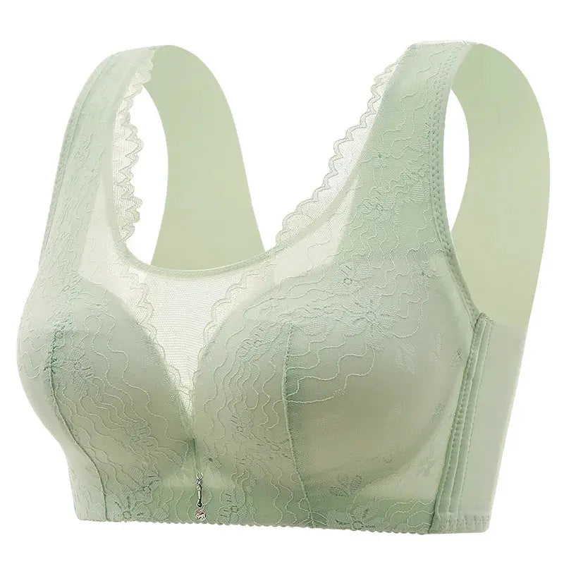 Simples Market mint green lace wireless bra with wide straps
