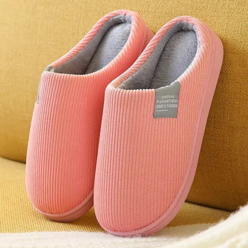 CozyNest Unisex Thick Soft Bottom Home Slippers With Anti Slip Sole For Indoor Winter Comfort And Breathable Cotton