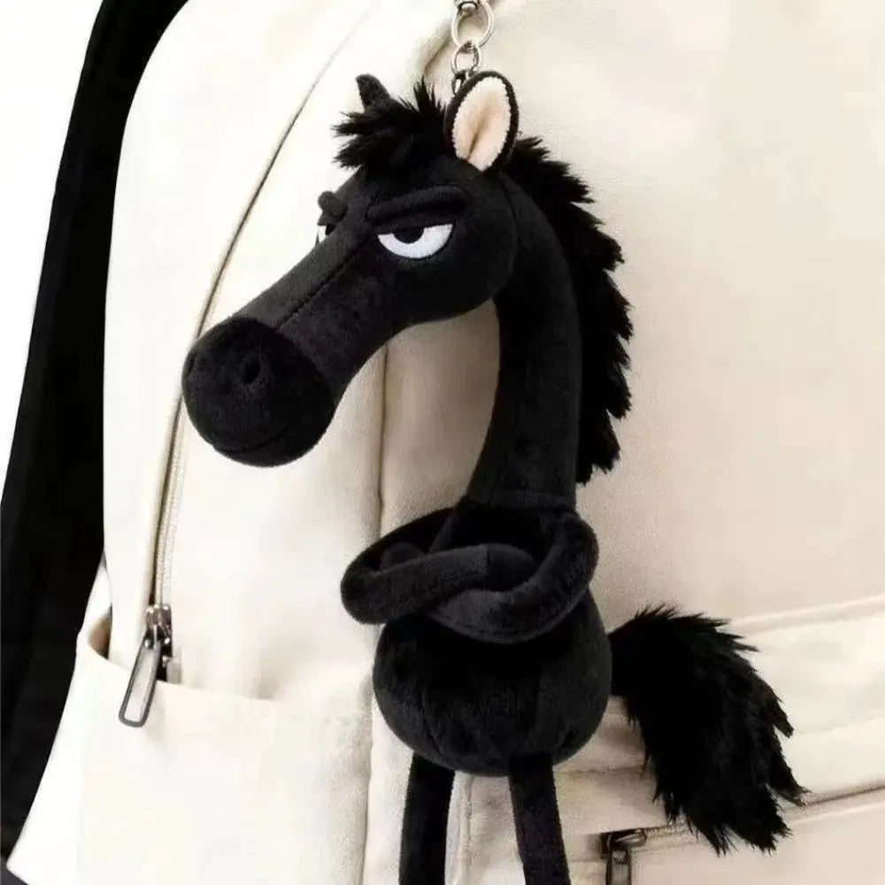 Plush Arrogance Pony Keychain For Women Bag Pendant Decor Cute Plush Horse Car Keychain Party Gift Accessory
