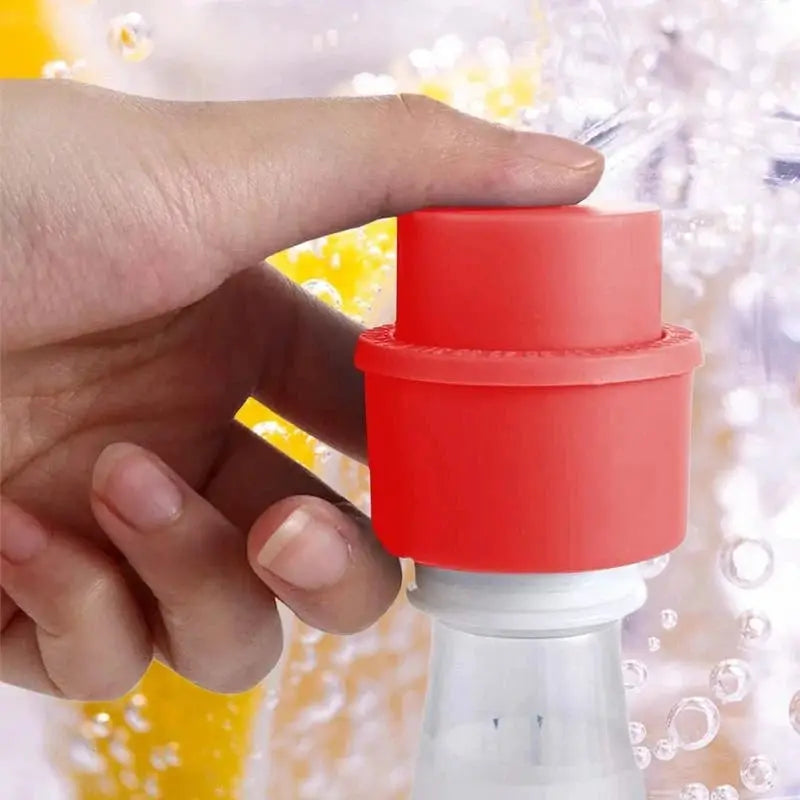 Soda Saver Pump Caps For Bottles Silicone Safe And Durable Keeps Soda Fizzy Up To Seven Days